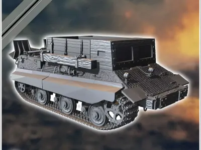 Bergepanzer E-50 Entwicklung - Germany Eastern Western Berlin W 3D print model