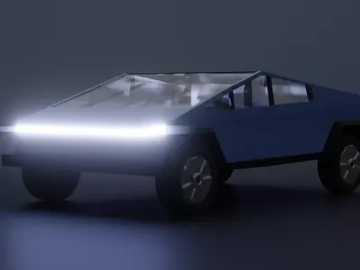 Cyber Truck Free low-poly 3D model