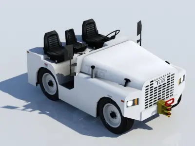 Aircraft TUG Model MT Tow Tractor low poly Low-poly 3D model