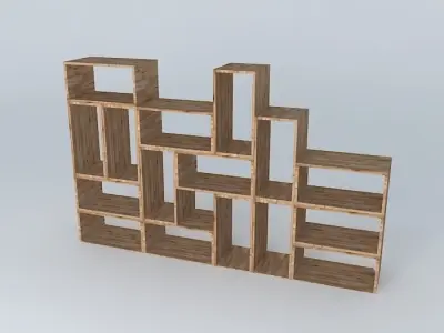 bookcase bookshelf Free 3D model