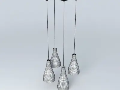 Earrings Black Free 3D model