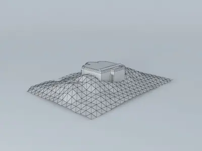 Bunker 4 Longues Battery Free 3D model