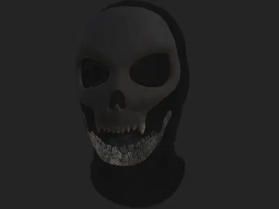 Skull Balaclava Low-poly 3D model
