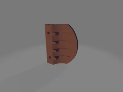 Balcony door handle 3D print model