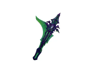Ethereal Blade Fantasy Demon Sword 3D Model 3D model