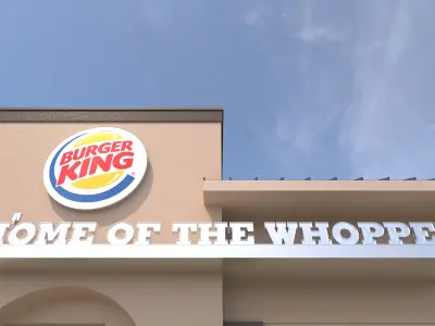 Retail-040 Burger King-003 With Site 3D model