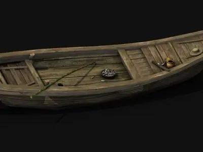 Chinese Boat 3D Print Model 3D model