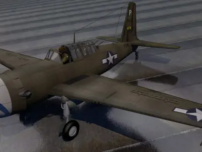 Vultee A-31 Vengeance 3D model