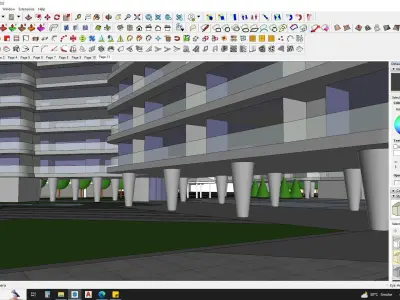 Architectural building sketchup model 3D model