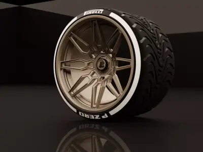 JRC 3 VVith PIRELLI Tire 3D model