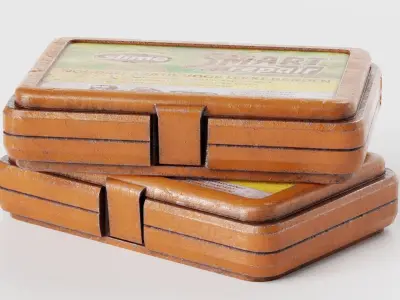 Tire repair kit toolbox da1 Low-poly 3D model