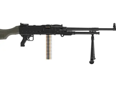 FN MAG Machine Gun 3D model