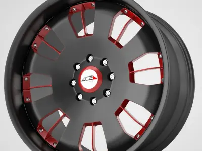 Antera Ace Asanti rims 3D model