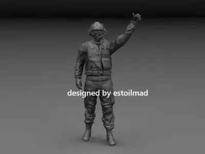 AIRCRAFT CARRIER DECK CREW v4 3D print model