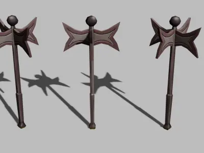 Fantasy Weapon Stylized Pack Low-poly 3D model