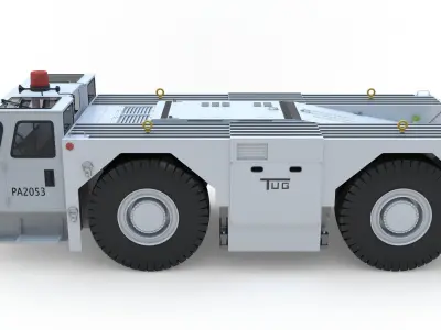  Heavy Tug Aircraft Tractor 3D model