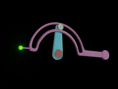 Intermittent Lever mechanism 3D model