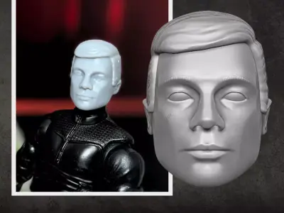 Classic Joe Head 3D printable File For Action Figures 3D print model