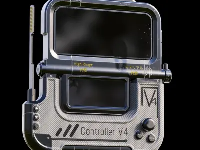 Sci-fi Controller V4 Low-poly 3D model