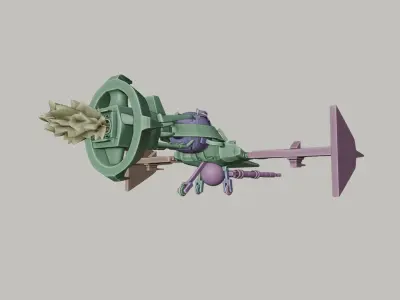 SwordfishII CowboyBebop Stylized Tri1tree Low-poly 3D model