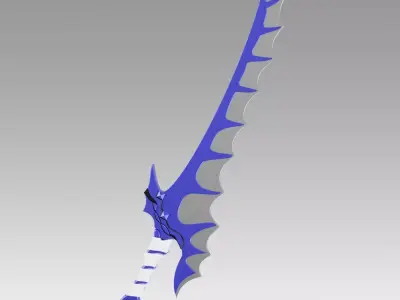 Fire Emblem Awakening Dragon Slayer Sword Cosplay Weapon Prop 3D model