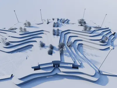 public park-Private Park Landscape Urban 3D model