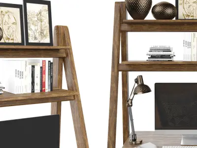 African Worktable - Ethnic Home Office Free 3D model