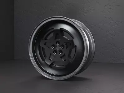 Rims centre auto car 4 carbon 3D model