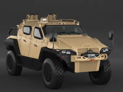 Yoruk Military Armored Vehicle 3D model