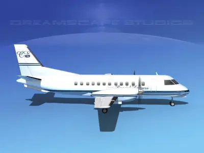 SAAB SF340 Coastal Express 3D model