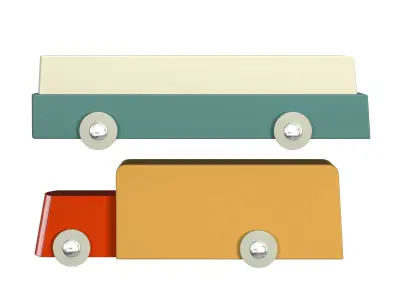 Baba Money Bank Duotone Cars Songbird Ruth 3D model