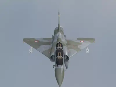 War Fighter Mirage 2000D Fighter Jet Low-poly 3D model