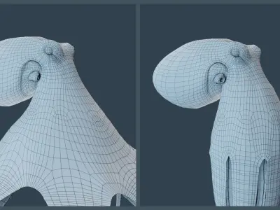 Animated Blue-Ringed Octopus Low-poly 3D model