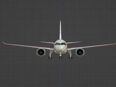 C919 airplane  3D model