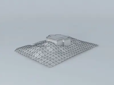 Bunker 3 Longues Battery Free 3D model