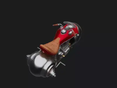 Hover Bike Concept 3D Model 3D model