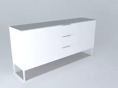 Commode sideboard with drawers Free 3D model