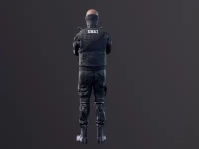 SWAT Seals Low-poly 3D model