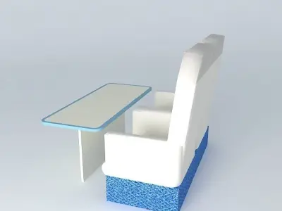 dfgdf seat and table Free 3D model
