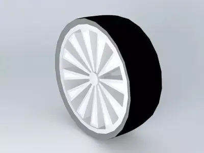 Tires 2 car wheel Free 3D model