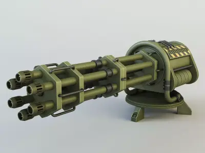 Machine gun CIZ 3D model