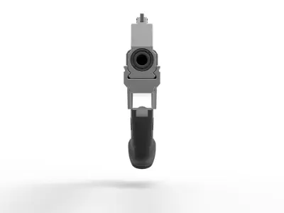 Revolver from the movie Total Recall 2012 3D model