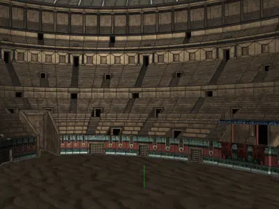 Coliseum in italy Low-poly 3D model