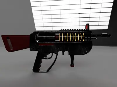 Free Sci-Fi Weapon Free low-poly 3D model