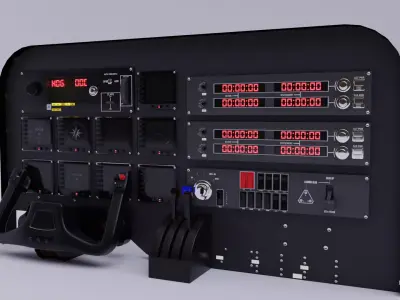 Helicopter Aircraft Cockpit FV1 Kit Master 3D model