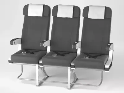 Airplane chair V4 3D model