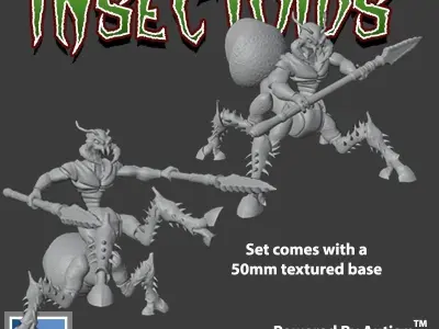 Insectoid Warriors 3D print model