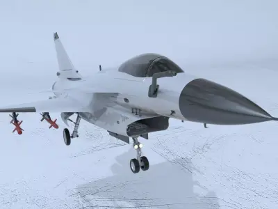 Chinese J-11A fighter  3D model