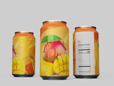 Fruit energy drink 3D model