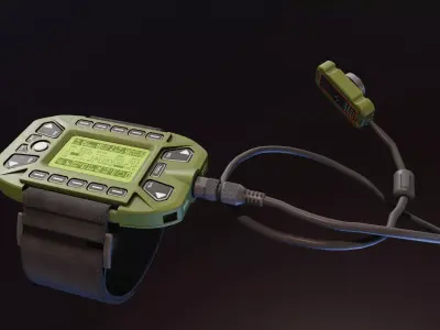 KDU for HAMR Radio Low-poly 3D model